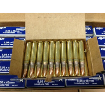 Bulk 5.56x45 XM193I Ammo For Sale - 55 gr FMJ-BT  Independence Ammunition - 500 Rounds