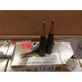 Bulk 5.45x39 Ammo For Sale | 60 gr FMJ Ammunition In Stock by Wolf WPA MC - 750 Rounds