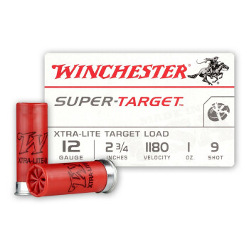 12 Gauge Ammo - 2-3/4" Lead Shot Target shells - Winchester Super Target - 25 Rounds