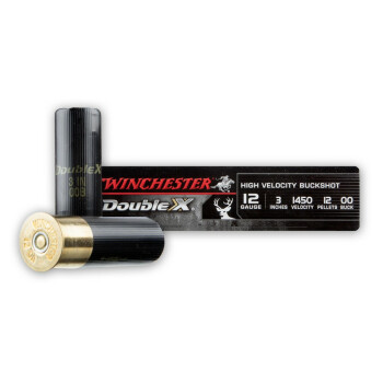 12 Gauge Ammo - Winchester Double-X 3" 00 Buck - 5 Rounds