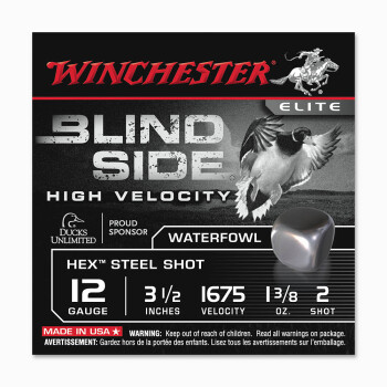 Premium 12 Gauge Ammo For Sale - 1-1/8 oz #2 Shot Ammunition in Stock by Winchester Bind Side - 25 Rounds