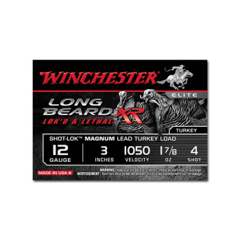 12 Gauge Ammo - Winchester Long Beard XR 3" #4 Shot - 10 Rounds