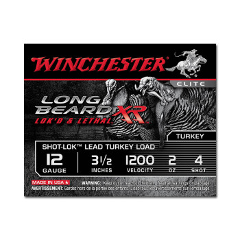  Premium 12 Gauge Ammo For Sale - 3-1/2" 2oz. #4 Shot Ammunition in Stock by Winchester Long Beard XR - 10 Rounds