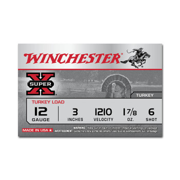 Cheap 12 Gauge Ammo For Sale - 3" 1-7/8 oz. #6 Shot Ammunition in Stock by Winchester Super-X Turkey - 10 Rounds