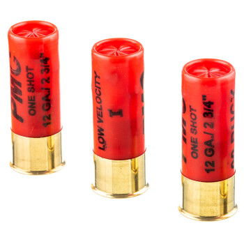 LE 12 ga Ammo For Sale - 2-3/4" 00 Buck Low Velocity 9 Pellet Ammunition by PMC - 5 Rounds