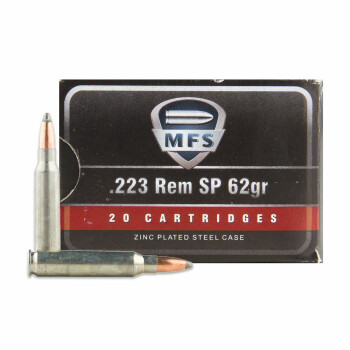 .223 Remington Ammo - MFS 62gr SP - 20 Rounds