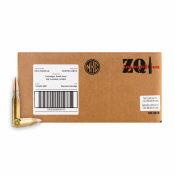 Cheap 7.62x51mm Ammo For Sale - 147 grain FMJ Ammuniton in Stock by ZQI - 20 Rounds