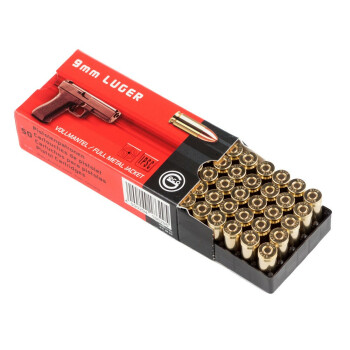 9mm Ammo For Sale - 124 gr FMJ - GECO Ammunition For Sale - 50 Rounds