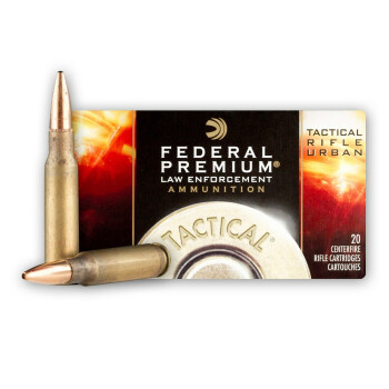 Premium 7.62x51mm Ammo For Sale - 125 Grain OTM Ammunition in Stock by Federal Premium LE - 20 Rounds