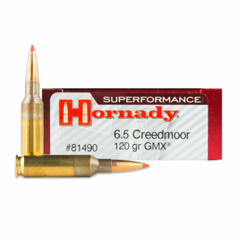 6.5mm Creedmoor Ammo - Hornady Superformance 120gr GMX - 20 Rounds
