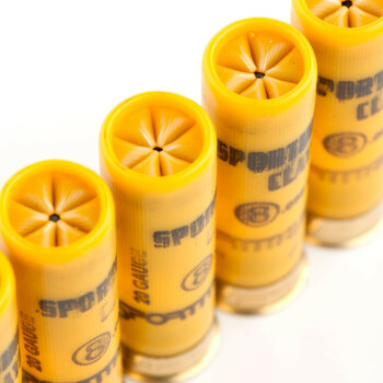 20 Gauge Ammo - 2-3/4" Lead Shot Target shells - 7/8 oz - #8 - NobelSport - 25 Rounds