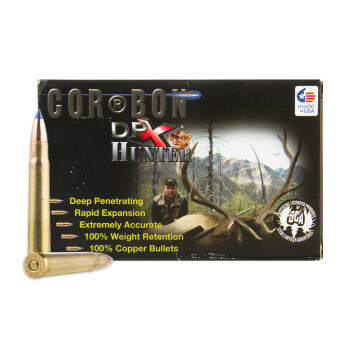 Premium 375 H&H Mag Ammo For Sale - 250 Grain DPX HP Ammunition in Stock by Corbon DPX Hunter - 20 Rounds