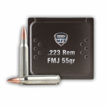 223 Rem Ammo For Sale - 55 gr FMJ - MFS 223 Remington Ammunition In Stock - 20 Rounds