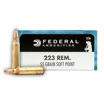 Cheap 223 Rem Ammo For Sale - 55 Grain SP Ammunition in Stock by Federal Power-Shok - 20 Rounds