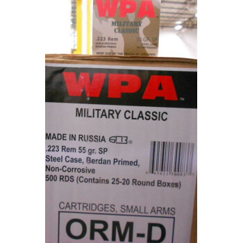 Cheap Wolf WPA Military Classic Ammo 223 Rem Ammunition 55 grain soft point - 20 Rounds