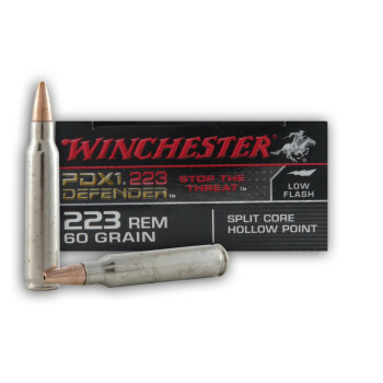 Premium 223 Rem Ammo - 60 gr JHP - Winchester PDX-1 Bonded Ammunition - 20 Rounds