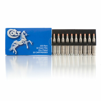 Cheap 223 Rem Ammo For Sale - 62 gr FMJ Ammunition In Stock by Colt Ammo - 20 Rounds