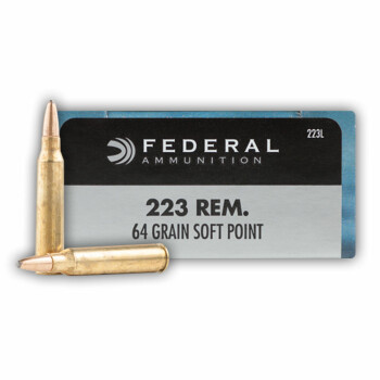 Cheap 223 Rem Ammo For Sale - 64 Grain JSP Ammunition in Stock by Federal Power-Shok - 20 Rounds
