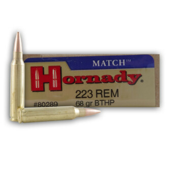 223 Rem - 68 gr HPBT Match - Hornady - 20 Rounds