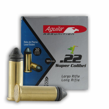 Cheap 22 LR Ammo For Sale - 20 gr - Aguila Colibri Ammunition Online - 500 Rounds