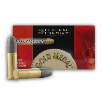 Premium 22 LR Match Ammo For Sale | 40 gr solid UltraMatch Ammunition | Federal Premium | In Stock | 50 Rounds