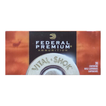 Premium 243 Ammo For Sale - 100 Grain Nosler Partition Ammunition in Stock by Federal Vital-Shok - 20 Rounds