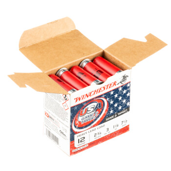Cheap 12 Gauge Ammo For Sale - 2-3/4" 1-1/8oz. #7.5 Shot Ammunition in Stock by Winchester USA Game & Target - 25 Rounds