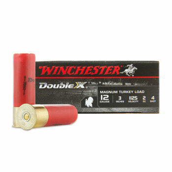 12 Gauge Ammo - Winchester Double-X Turkey 3" #4 Shot - 10 Rounds