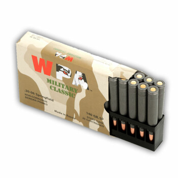 Cheap 30-06 Ammo For Sale - 140 gr SP Soft Point Ammunition Online by Wolf Military Classic - 20 Rounds