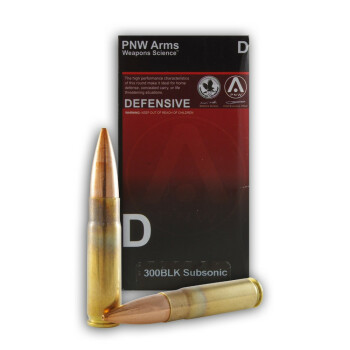 Cheap 300 AAC Blackout Ammo For Sale - 220 gr BTHP - PNW Ammo Online - 20 Rounds