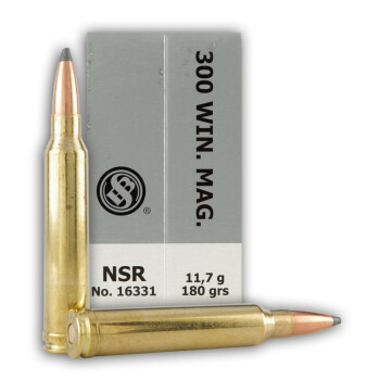 300 Winchester Magnum Lead Free Ammo For Sale - 180 gr Nosler - Sellier & Bellot Ammo Online