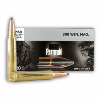 300 Winchester Magnum Lead Free Ammo For Sale - 180 gr Nosler - Sellier & Bellot Ammo Online