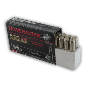 Premium 308 Ammo For Sale - 120 gr JHP - Winchester Supreme Elite PDX1 Hollow Point Ammo Online - 20 rounds