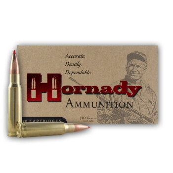 308 Win Match Ammo In Stock  - 168 gr Hornady A-Max Ammunition For Sale Online