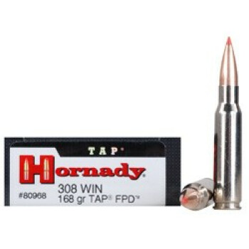 308 Win TAP Personal Defense Ammo In Stock  - 168 gr Hornady TAP FPD Ammunition For Sale Online