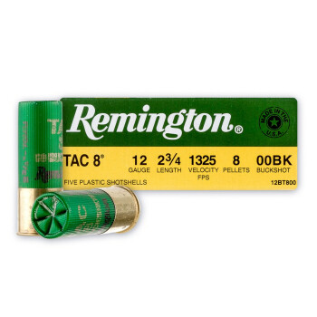 Cheap 12 Gauge Ammo For Sale - 2-3/4" 00 Buck Ammunition by Remington - 5 Rounds