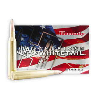 Premium 25-06 Ammo For Sale - 117 Grain InterLock Ammunition in Stock by Hornady American Whitetail - 20 Rounds
