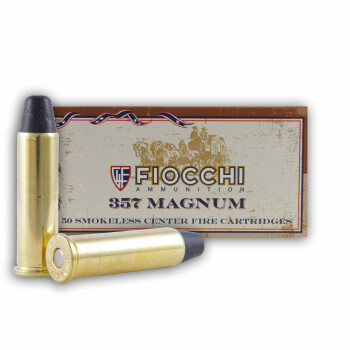 357 Mag Ammo For Sale - 158 gr LRN-FP - Fiocchi Ammunition In Stock - 50 Rounds