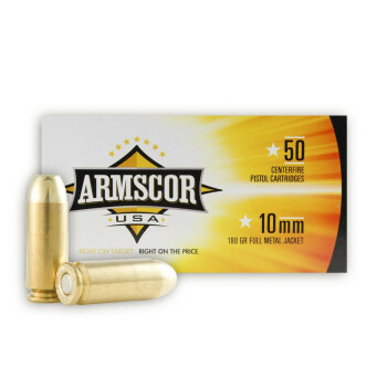 Bulk 10mm Auto Ammo For Sale - 180 gr FMJ - Armscor 10mm Ammunition In Stock - 1000 Rounds