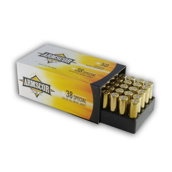 Armscor 38 Special Ammo For Sale - 158 gr FMJ .38 spl Ammunition In Stock - 50 Rounds