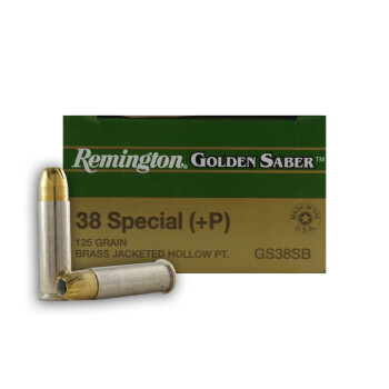 38 Special Ammo For Sale - 125 gr JHP Remington Golden Saber 38 Spl Ammunition In Stock