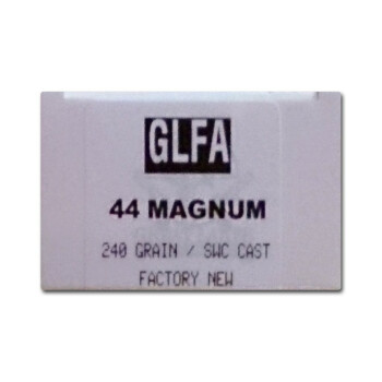 .44 Magnum Ammo - Great Lakes  240gr LSWC - 50 Rounds