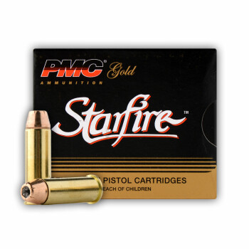 Cheap 44 Magnum Defense Ammo For Sale - 240 gr JHP Ammunition by PMC Starfire In Stock - 20 Rounds