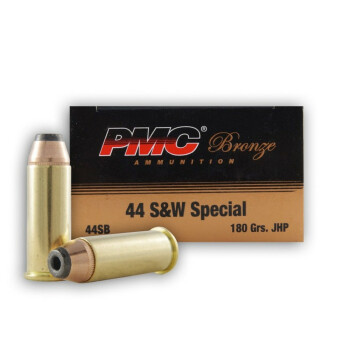 Cheap 44 Special Ammo For Sale - 180 gr JHP Ammunition by PMC In Stock - 50 Rounds