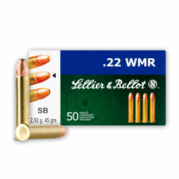 Cheap 22 Win Mag Ammo For Sale - Sellier & Bellot 22WMR 45gr LCRN - 50 Rounds