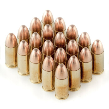 Premium 9mm Ammo For Sale - 115 Grain FMJ Ammunition in Stock by Black Hills - 20 Rounds