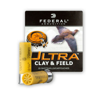 Cheap 20 ga Ammo For Sale - 2-3/4" 7/8 oz #8 lead shot by Federal Ultra - 25 Rounds