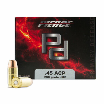 Cheap 45 ACP Ammo - Pierce Munitions 230 Grain JHP - 20 Rounds