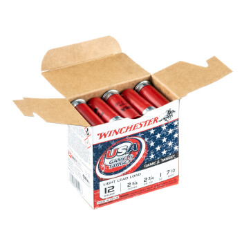 Cheap 12 Gauge Ammo For Sale - 2-3/4" 1oz. #7.5 Shot Ammunition in Stock by Winchester USA Game & Target - 25 Rounds