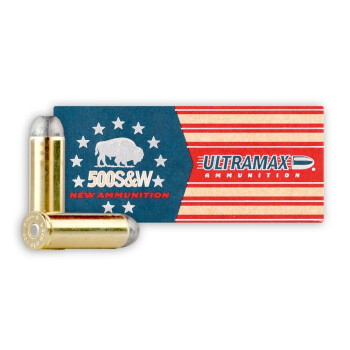500 S&W Mag Ammo - Ultramax 330gr RNFP - 20 Rounds